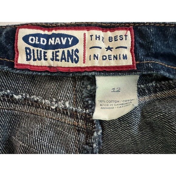 Old Navy Women's VTG Y2K No Waist Low Rise Straight Leg Jeans Size 12 - Rare! - Picture 4 of 6